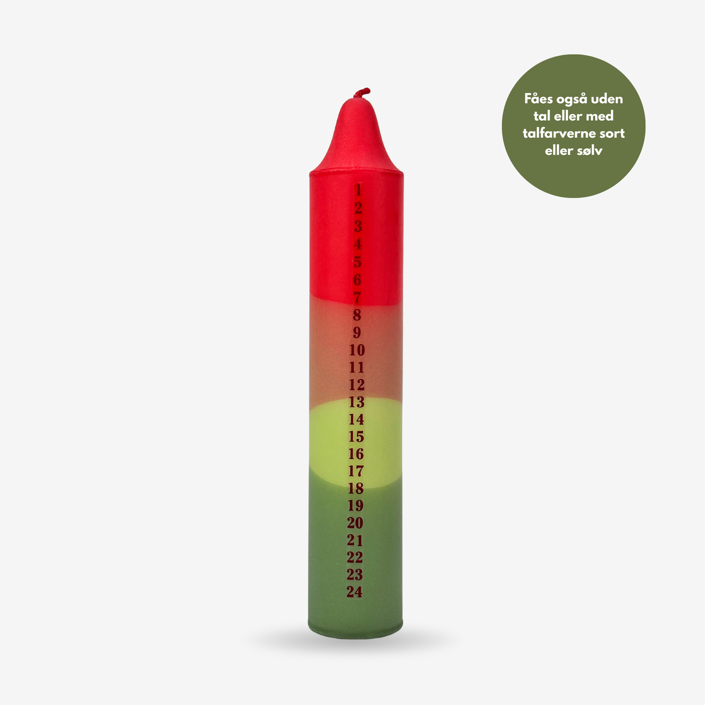 Rød / Grøn / Lime kalenderlys